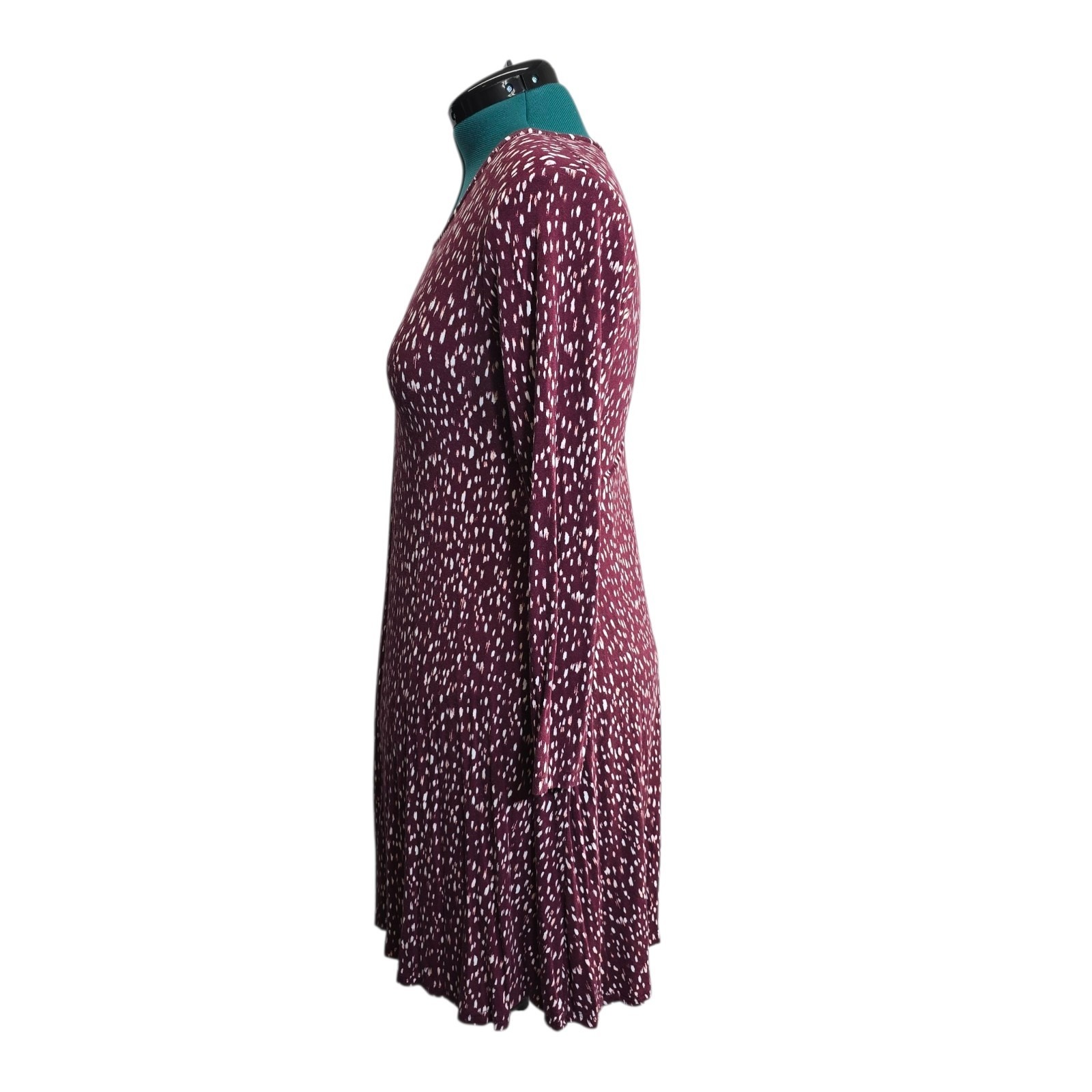 B/T By Tavi Fair Trade Patterned Dress Long Sleeve Knee Length Size M Boutique — image 3 of 6